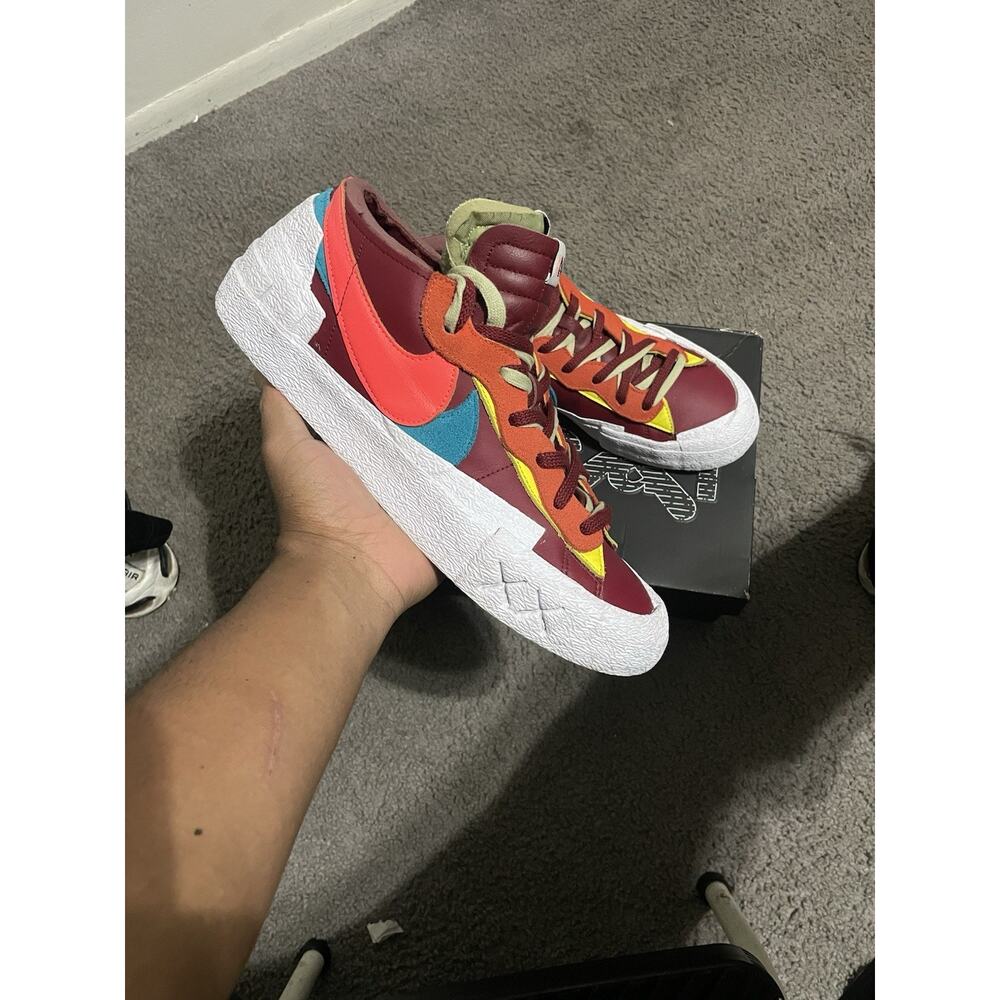 Size 13 - Nike KAWS x sacai x Blazer Low Team Red